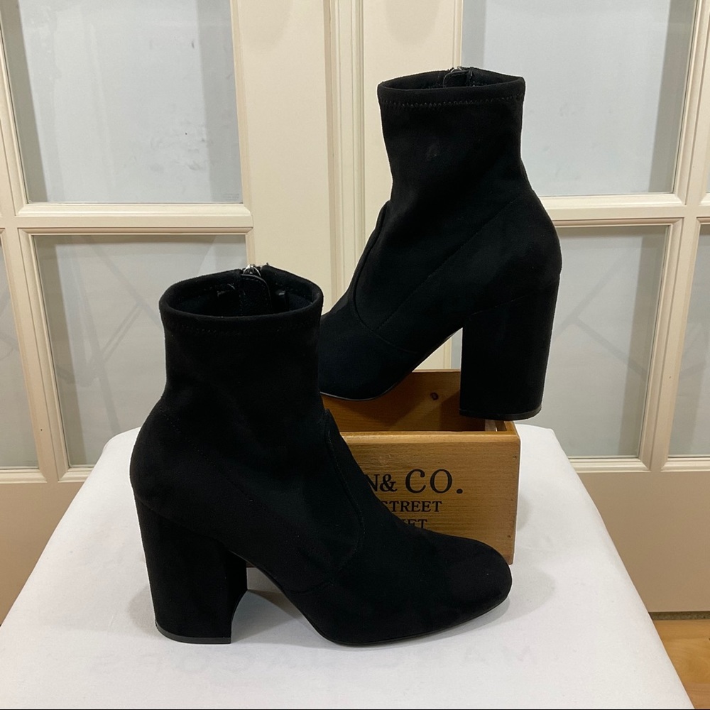Steve Madden Gaze Black Sock Bootie Size 8